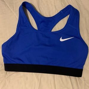 Nike Sports Bra Small Blue
